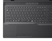 WN1/D2（Core i7選択時） ブライトブラック キーボード
