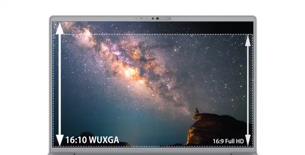 広々使える14.0型大画面