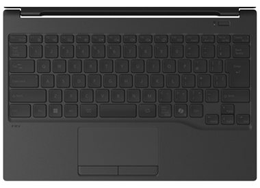 WU5-K3（FMV Zero）かな表記なしキーボード／文字色：黒基調