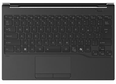 WU4-K3（FMV Zero）かな表記なしキーボード（バックライト付）／文字色：白基調