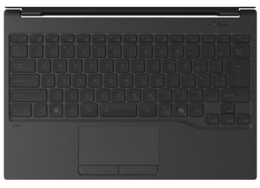 WU4-K3（FMV Zero）かな表記なしキーボード（バックライト付）／文字色：黒基調