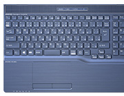 WA3/D3（Core i7選択時） メタリックブルー プリズムクリアキーボード