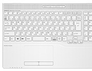 WA3/D3（Core i5/i3選択時） プレミアムホワイト キーボード