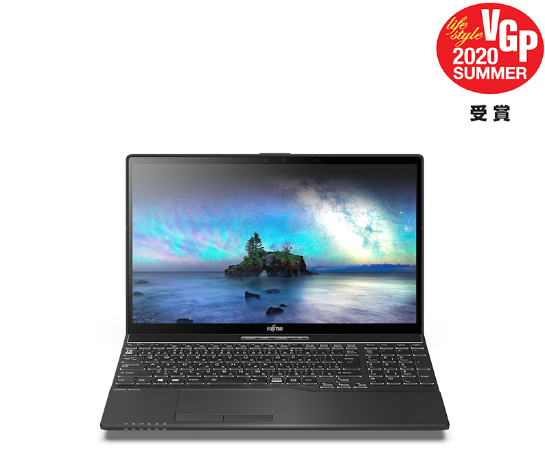 画像：LIFEBOOK AH-X/D3とオーディオビジュアル機器の総合アワード「VGP2020 SUMMER」受賞ロゴ画像