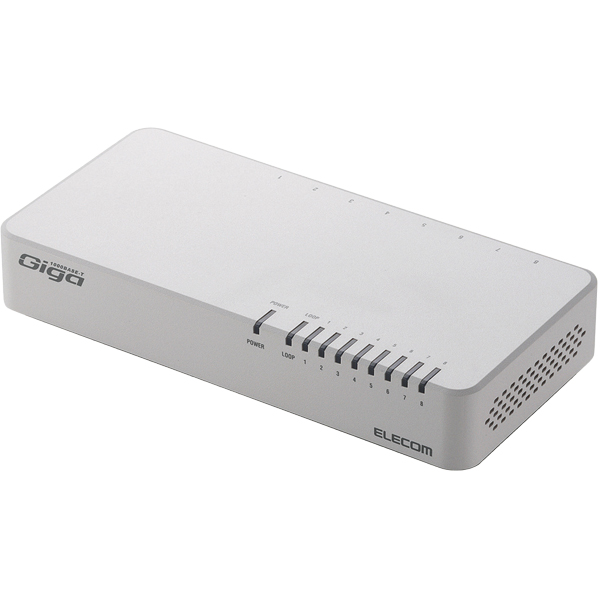 富士通 WEB MART | Giga対応スイッチングHub/8ポート/プラスチック筐体