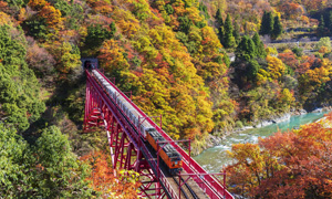 「富山県 黒部峡谷鉄道のトロッコ電車」など、秋の風景壁紙を公開！