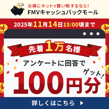 100円分もらえる！アンケート実施中