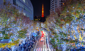 「けやき坂イルミネーションと東京タワー」など、冬の風景壁紙を公開！