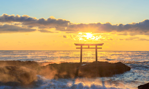 「茨城県　大洗海岸　神磯の鳥居」など、冬の風景壁紙を公開！